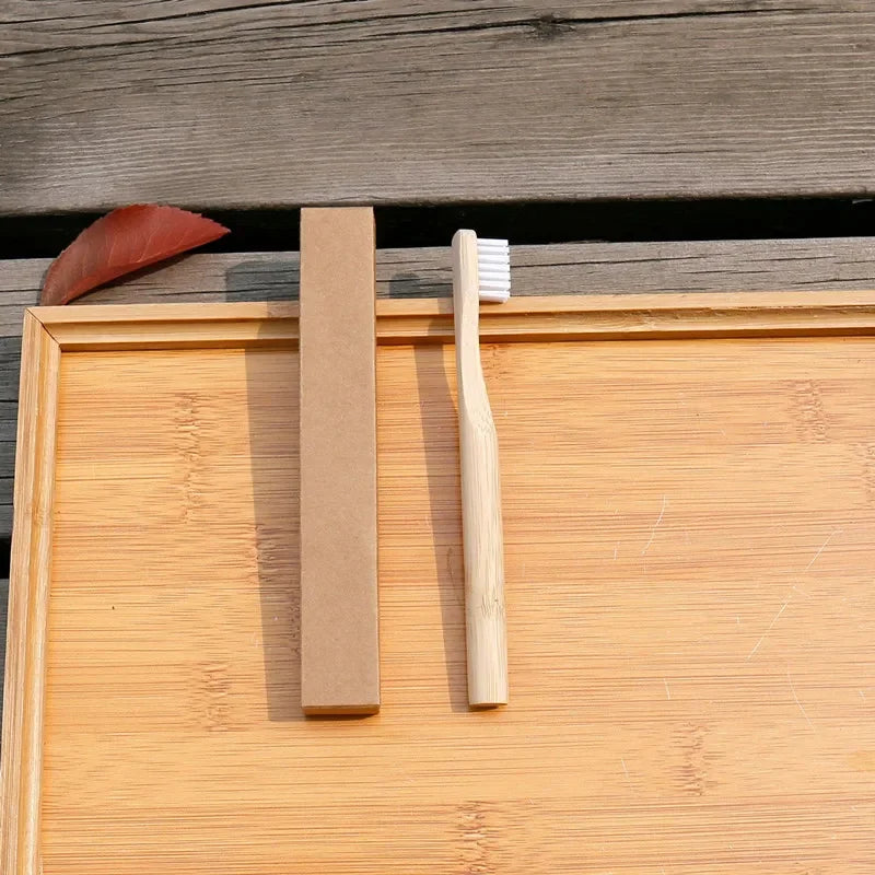 bamboo round individual toothbrush