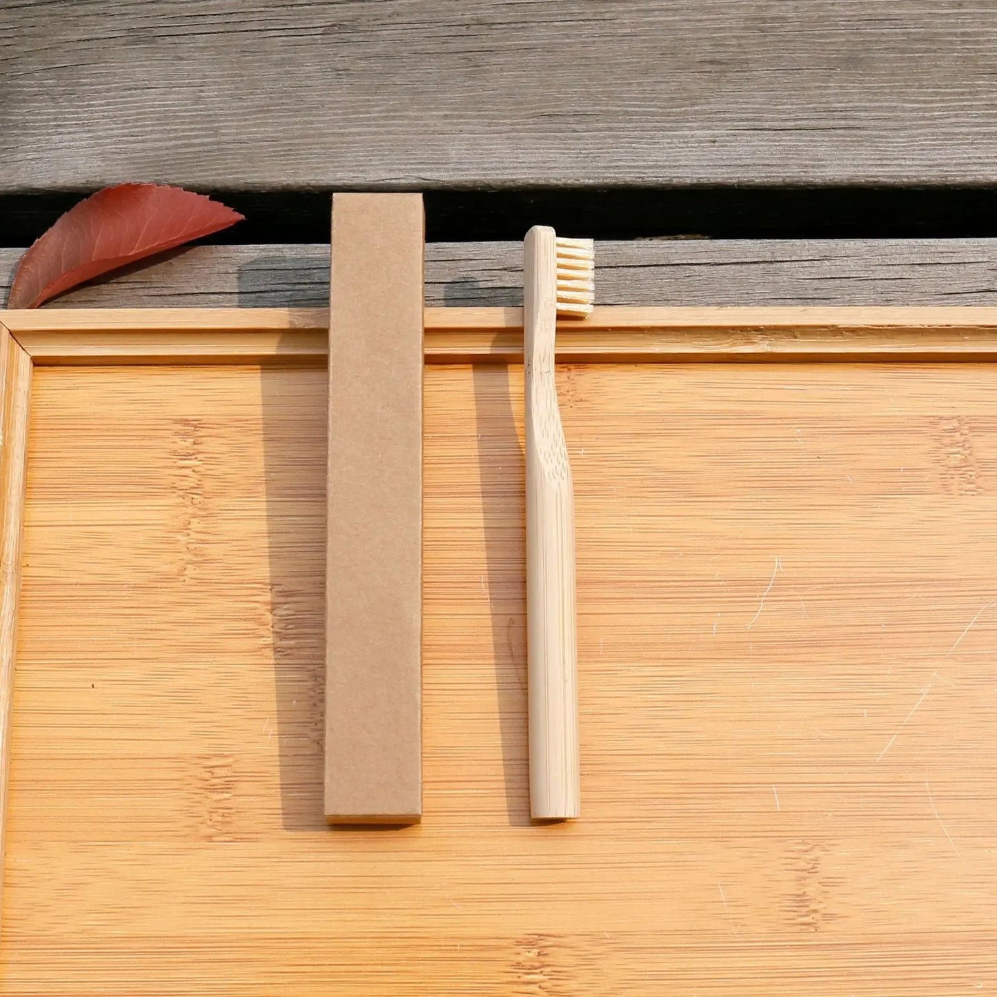 bamboo round individual toothbrush